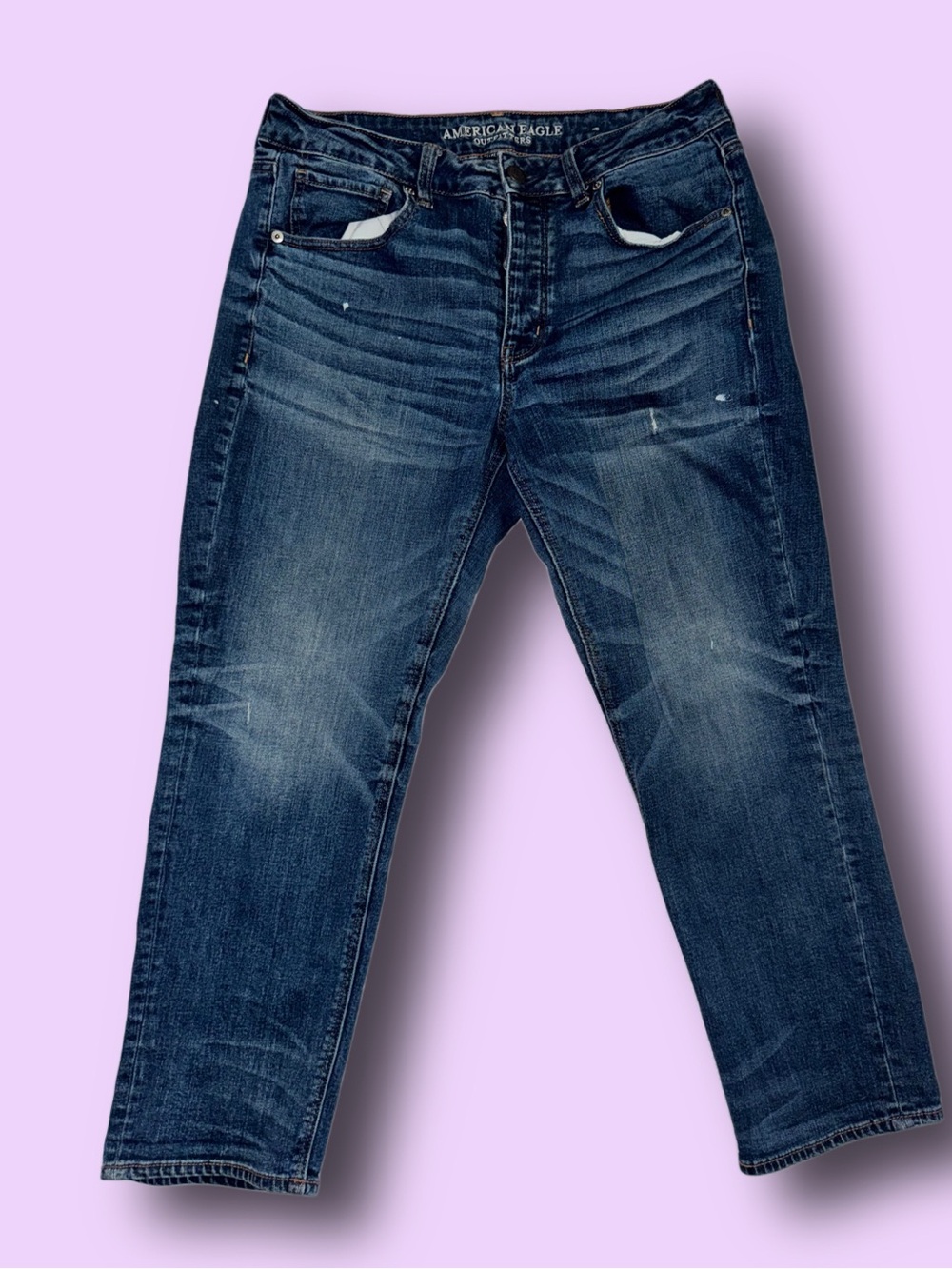American Eagle Outfitters Dark Blue Slim Straight Jeans